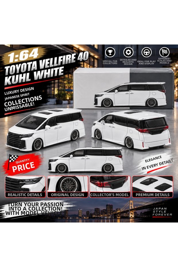 1/64 Toyota Vellfire 40 Kuhl White (the Price Is for One Piece)