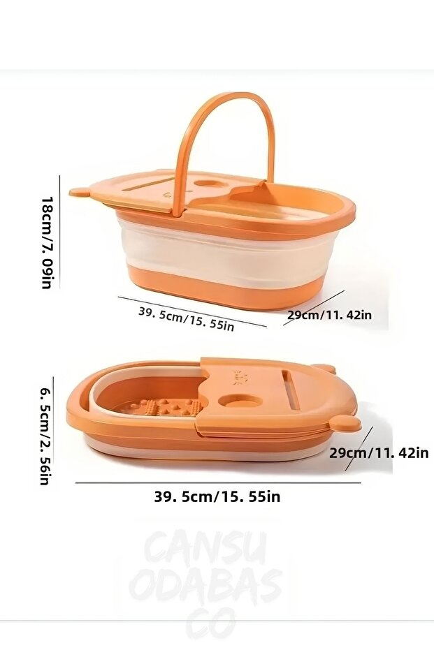 Foot Washing Bucket, Foot Massage Basin, Foot Pedicure Basin, Foldable Bucket