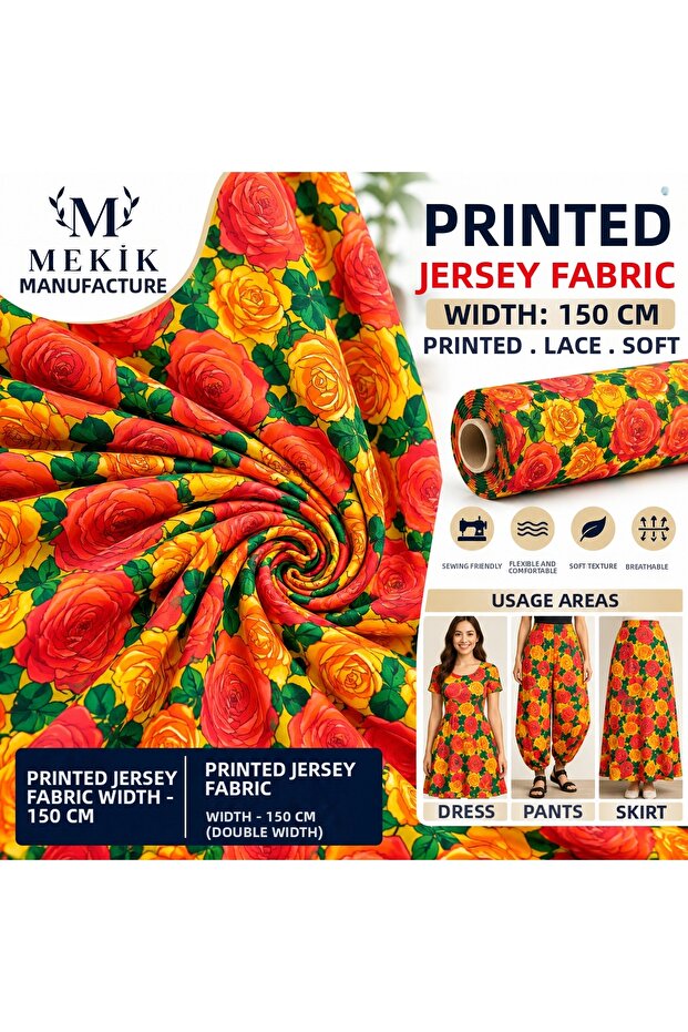 Patterned Lycra Jersey Fabric