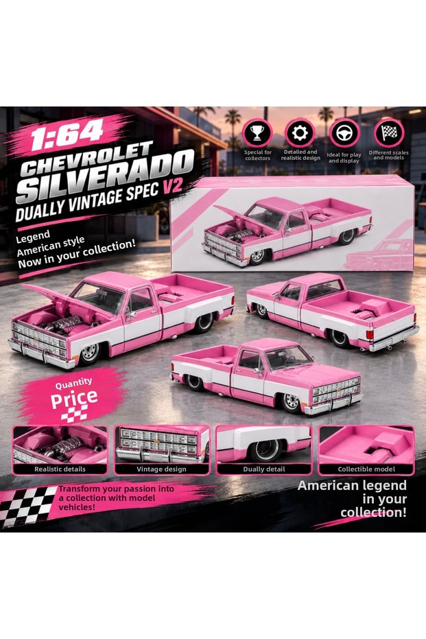 X Kaidohouse 1/64 Chevrolet Silverado Dually Vintage Spec V2 (Price Is for One Piece)