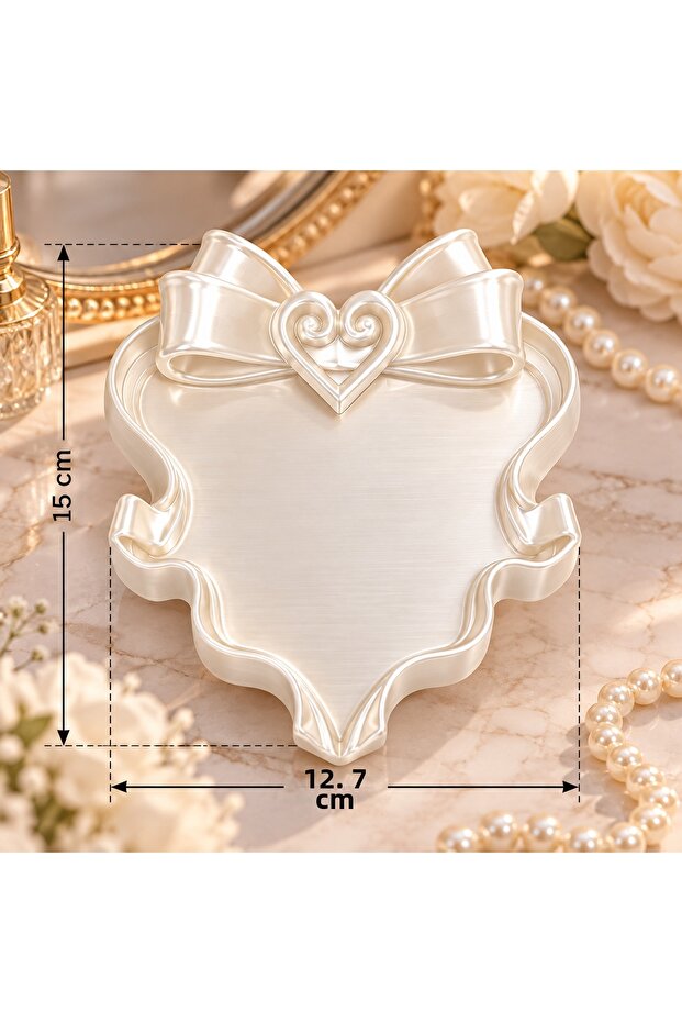 Decorative Heart-Shaped Bow Jewelry and Gem Box – Stylish Gift Box