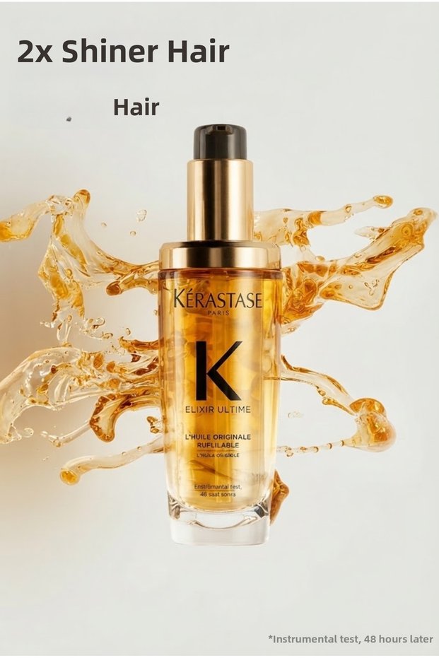 Luxurious Hair Oil for Intense Shine 75 ml - Elixir Ultime L'Huile Originale Tenroses