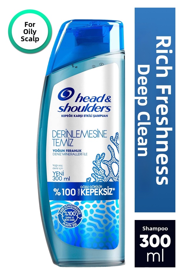 Deeply Clean Shampoo with Intense Freshness and Sea Minerals for Oily Scalp 300 ml