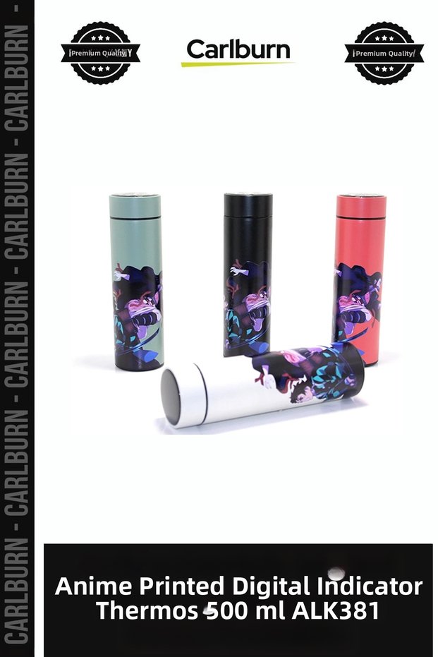 Special Edition Anime Printed Thermos with Digital Display 500 ml Alk381