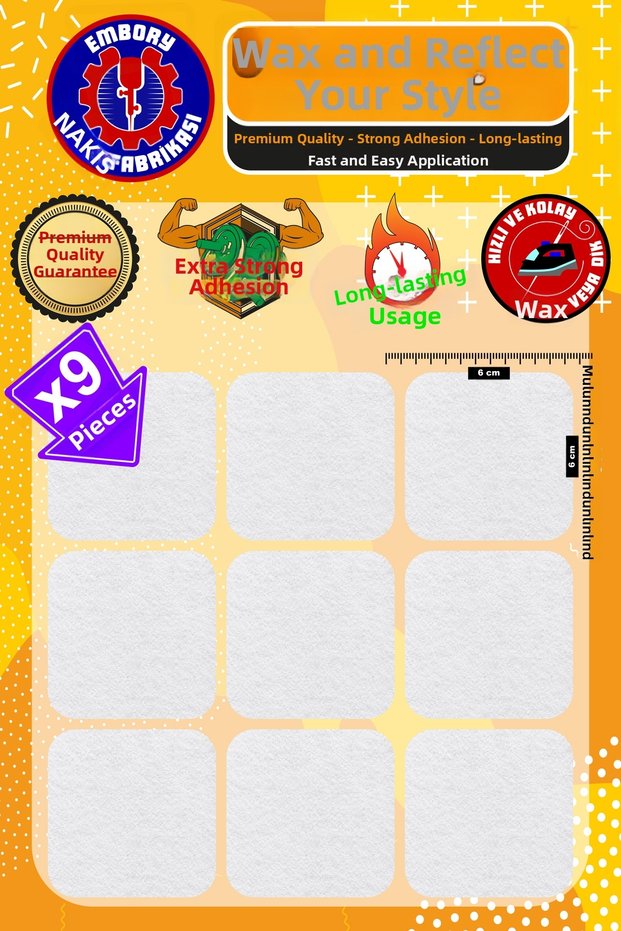Iron-On Embroidered Patch, White Square Patch (9 Pcs) Iron-On Embroidery Woven Applique Patch