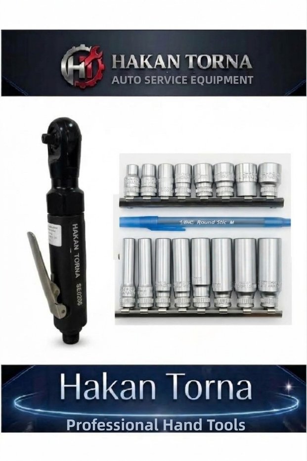 1/4 Small Air Ratchet 1/4 Long and Short Socket 17 Pieces