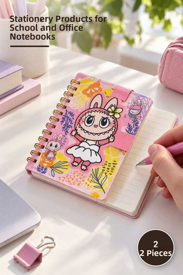 2 Notebooks – Stationery Products for Note-Taking in School and Office Notebook Note Pad