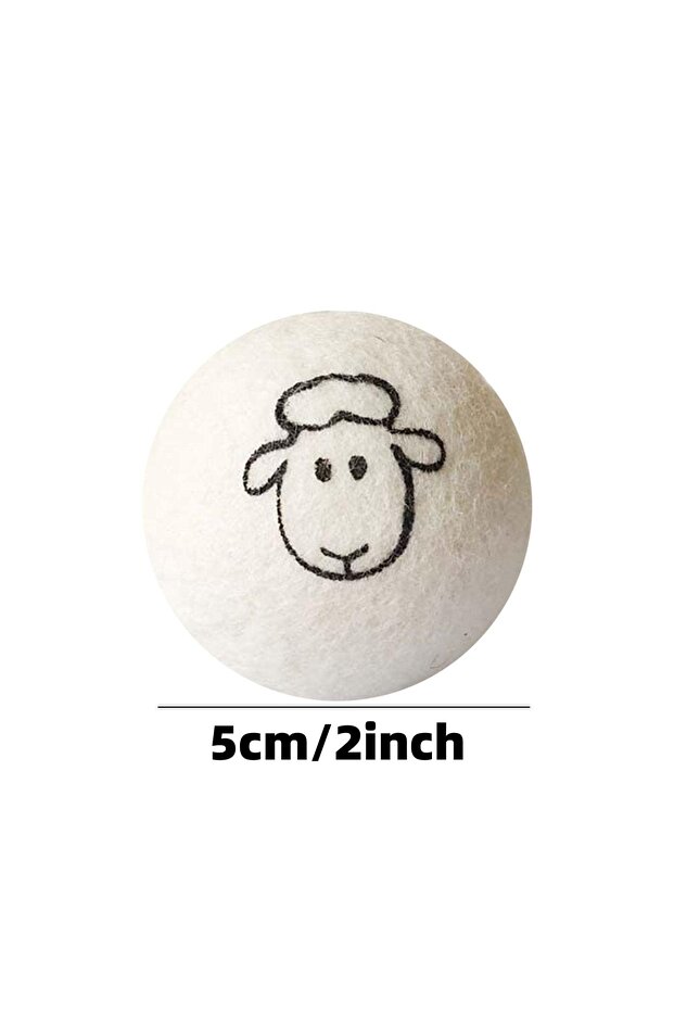 Sheep Head Wool Cat Ball Toys, Quiet Play Felt Cat Ball Toys Kitty Kicker Exercise Toy, Fun Interact