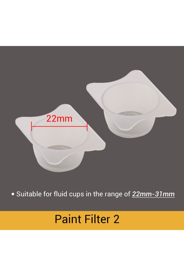 NCT-PaintFilter2 2Pcs Model Paint Purification Cup Airbrush Filter Cup Remove Paint Impurities Tool