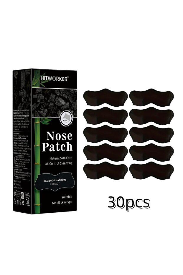 30pcs Alcohol-Free Nose Cleaning Patches – Gentle Nose Strips for Pore Cleansing, Exfoliating & Oil