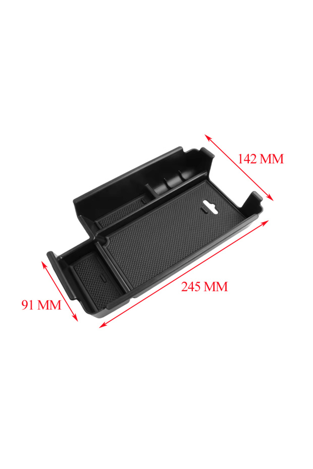 black Car Armrest Storage Box Tray for Audi A4 B9 A5 F5 S5 S4 2017-2023 Center Console Organizer Acc