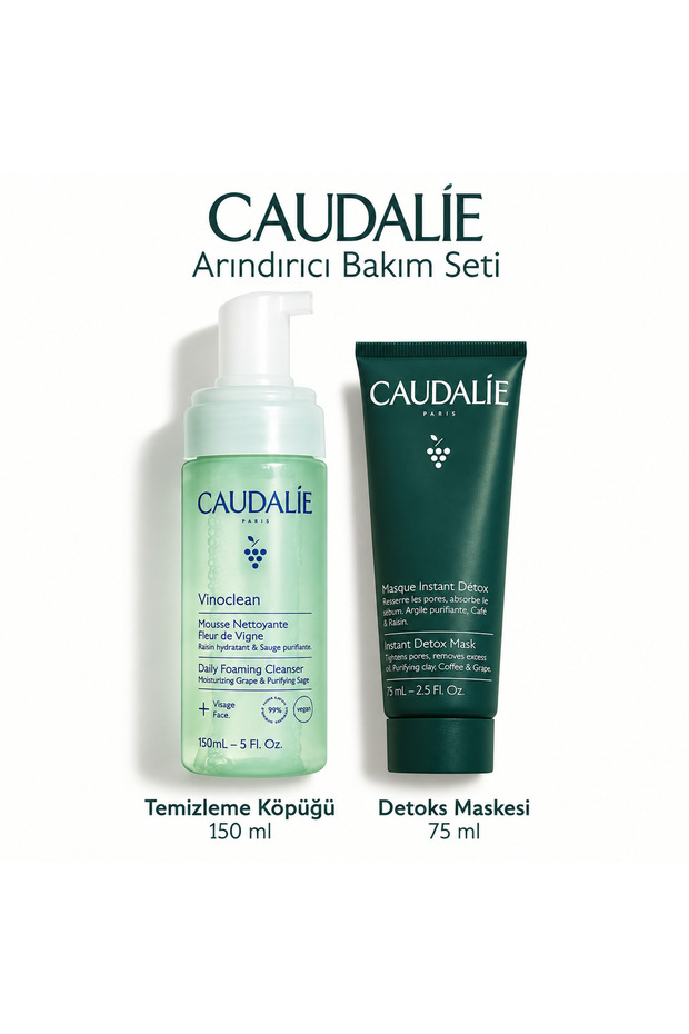 Purifying Cleansing Care Set | Detox Mask + Cleansing Foam Original Size