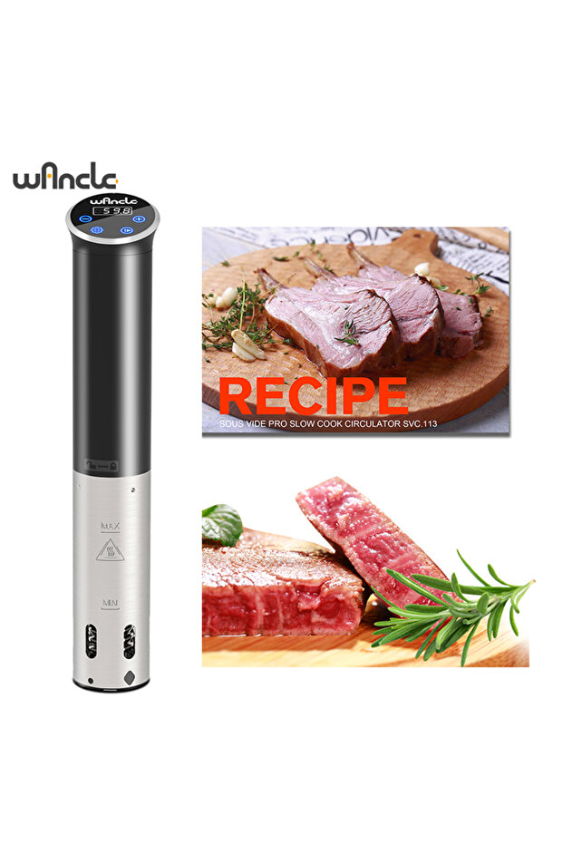 US M800A 1100W Vacuum Sous Vide Cooker IPX7 Waterproof Slow Cooker with Digital Display LCD Touch Im