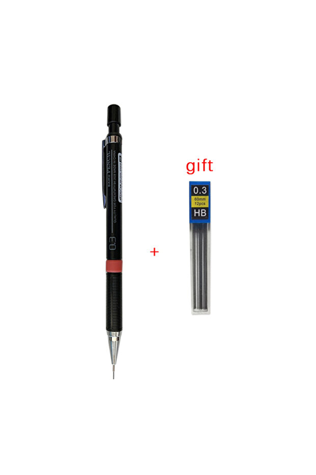 0.3mm set 0.3/0.5/0.7/0.9mm Mechanical Pencil with Lead Rods Set Mechanical Pencil for School Writin