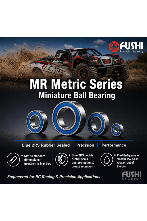Blue Sealed MR115-2RS 5x11x4mm 10pc MR 2RS Blue Sealed Ball Bearings MR63 MR74 MR83 MR84 MR85 MR95 M