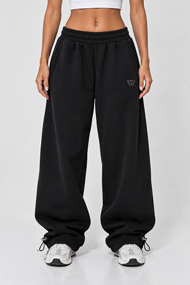 Unisex Baggy Fit Fleece-Lined Sweatpants