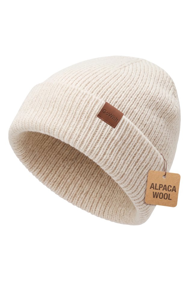 Unisex Alpaca Wool Folded Plain Beret