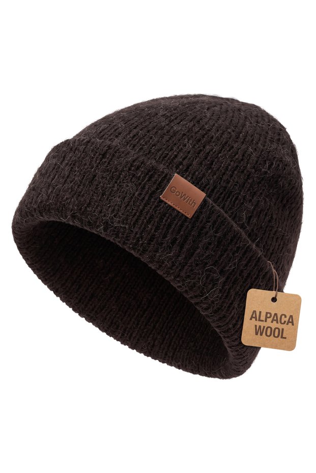 Unisex Alpaca Wool Folded Plain Beret
