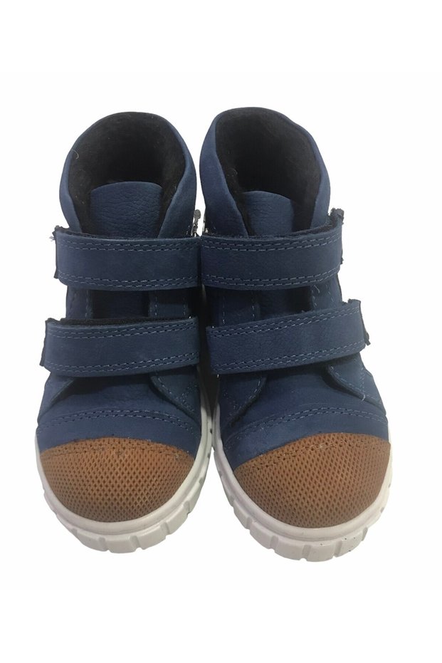 Μποτάκια Δερμάτινα Navy Blue