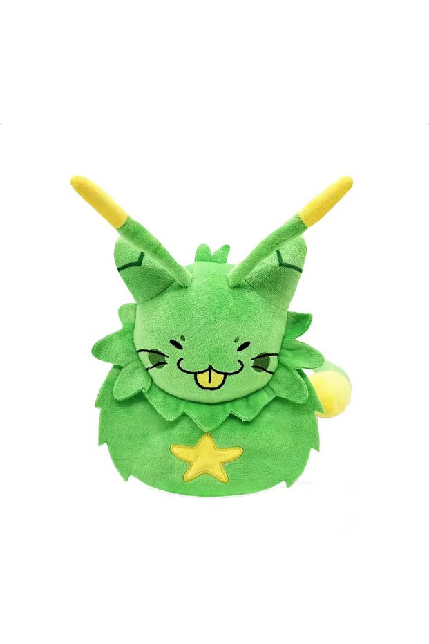 green Gnarpy Regretavator Plush Doll Toy Furry Green Alien Cat Stuffed Plushies Figure Game Cosplay