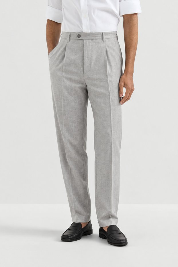 Men'S, Tongue Detail, Large Size, Old Money Culture, Summer-Spring, Fabric Pants 296