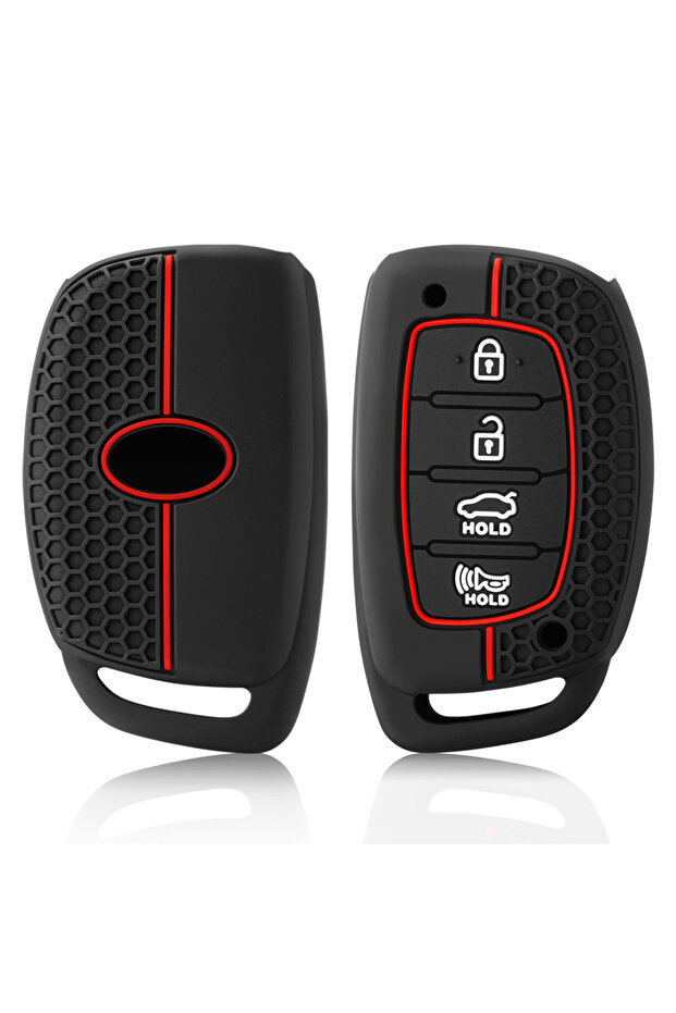 4 Buttons 3/4 Button Silicone Car Key Case For Hyundai Solaris Verna Elantra Santa Fe I10 I20 I30 I3