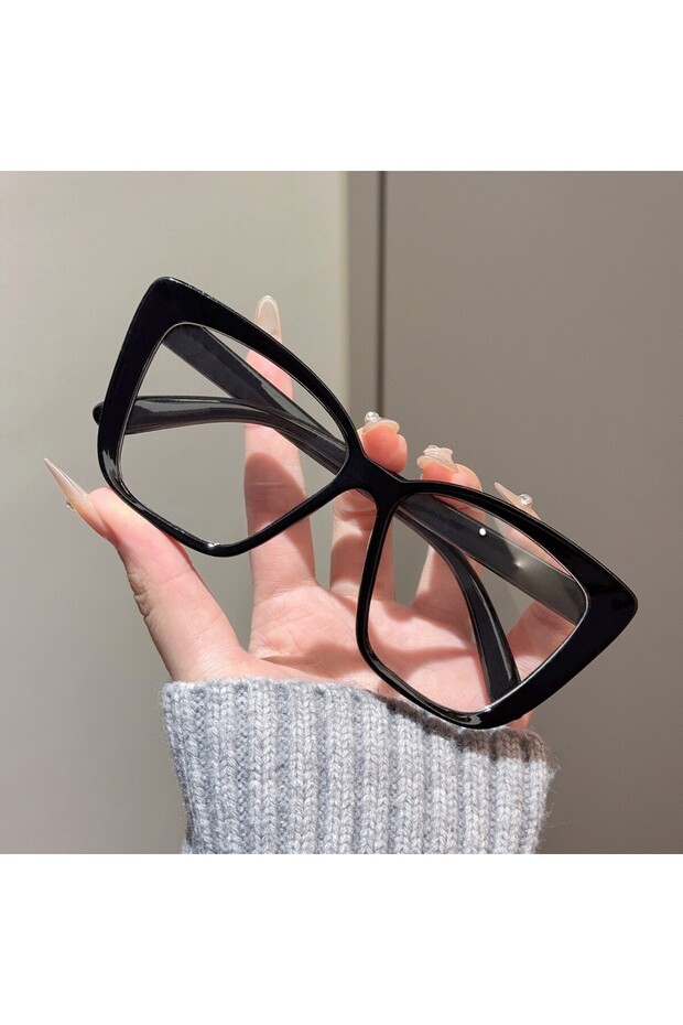 9 Transparent Square Plain Glasses pc Frame Women Men ordinary glasses cat eye Eyewear Blocking Opti
