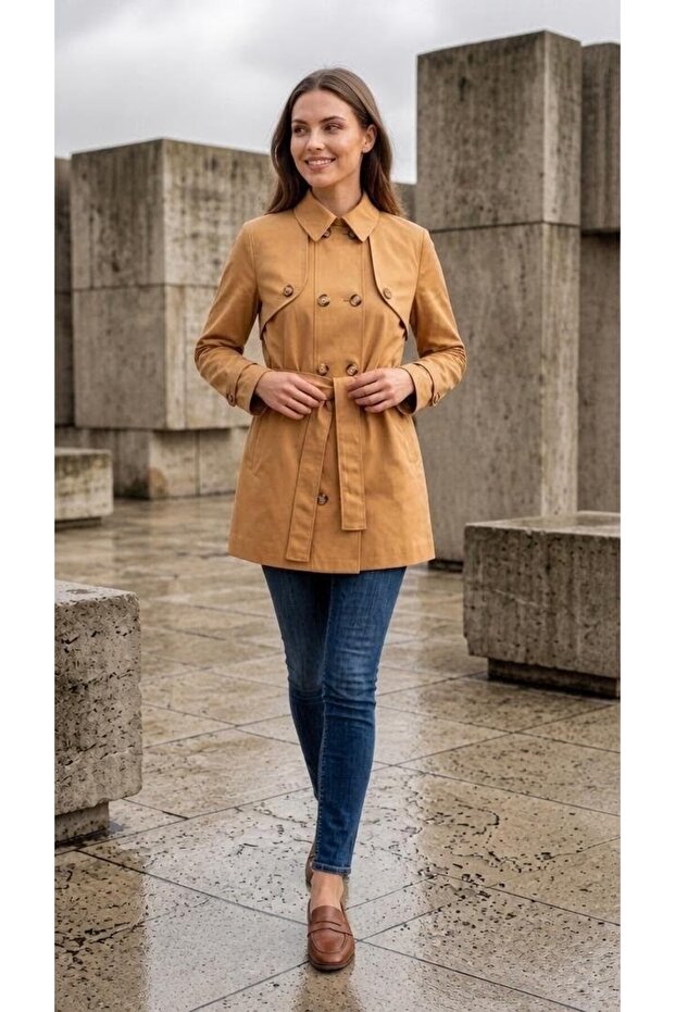 Trench Coat Jacket with Lining