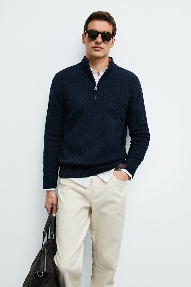 Dominic Men's Sweater Navy Blue