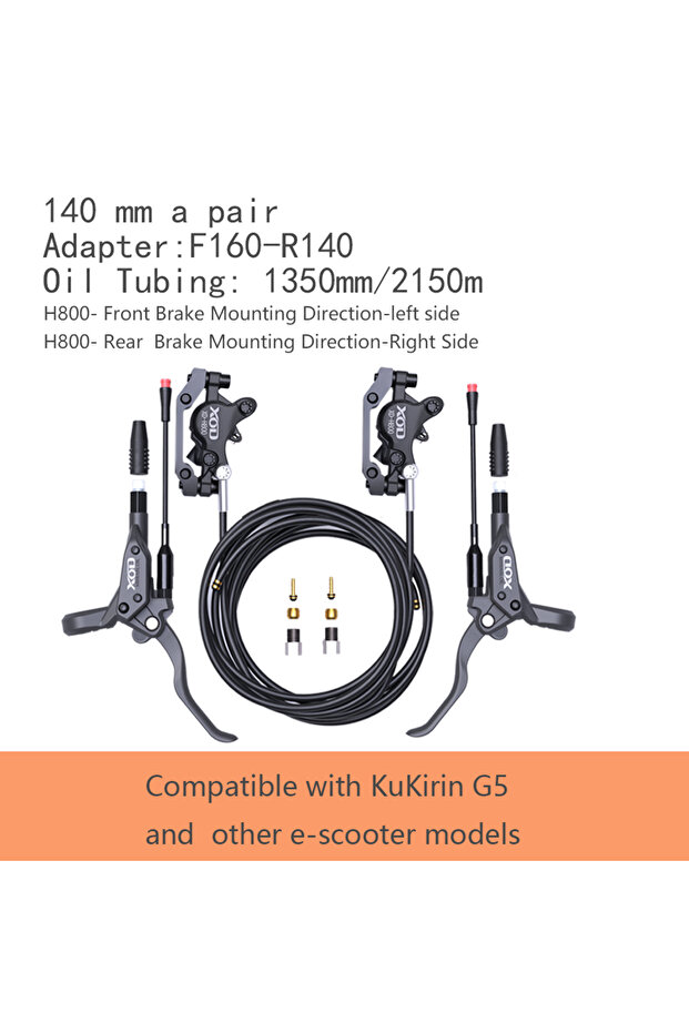 H800X2 XOD Hydraulic Disc Brake for Electric Scooters & E-Bikes, XD-H800 / XD-H880 – Compatible Kugo
