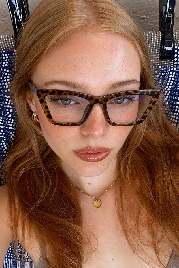 Women's Cat Eye Square Blueblock Blue Light Protection Glasses