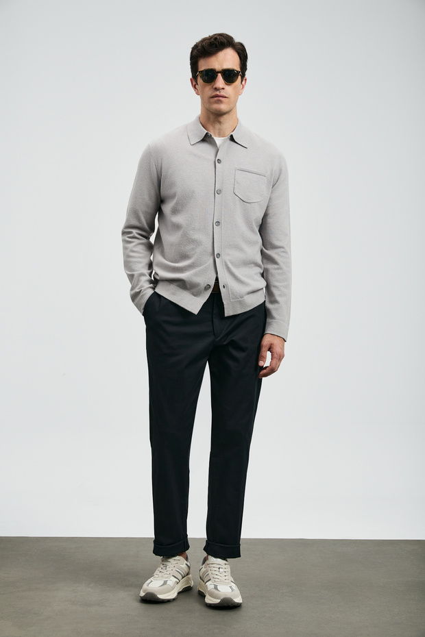 Rumi Smart Men's Chino Pants Slim Fit Black