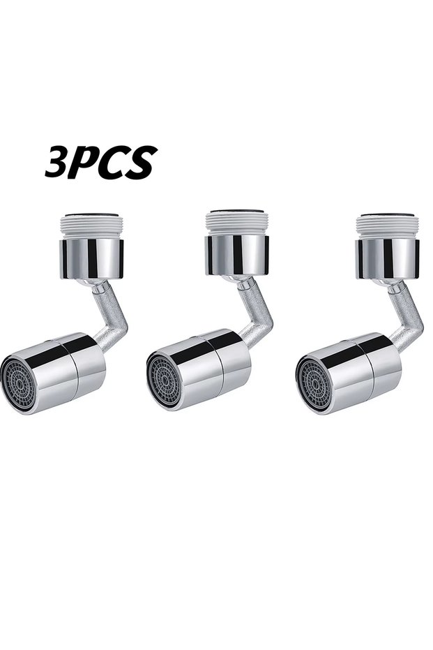 3PCS Universal 720 Degree Swivel Tap Aerator Splash-proof Water Saving ABS Plastic Faucet Spray Head