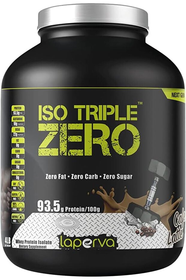 Iso Triple Zero Next Generation Whey Protein Isolate, Cafe Latte, 4 LB