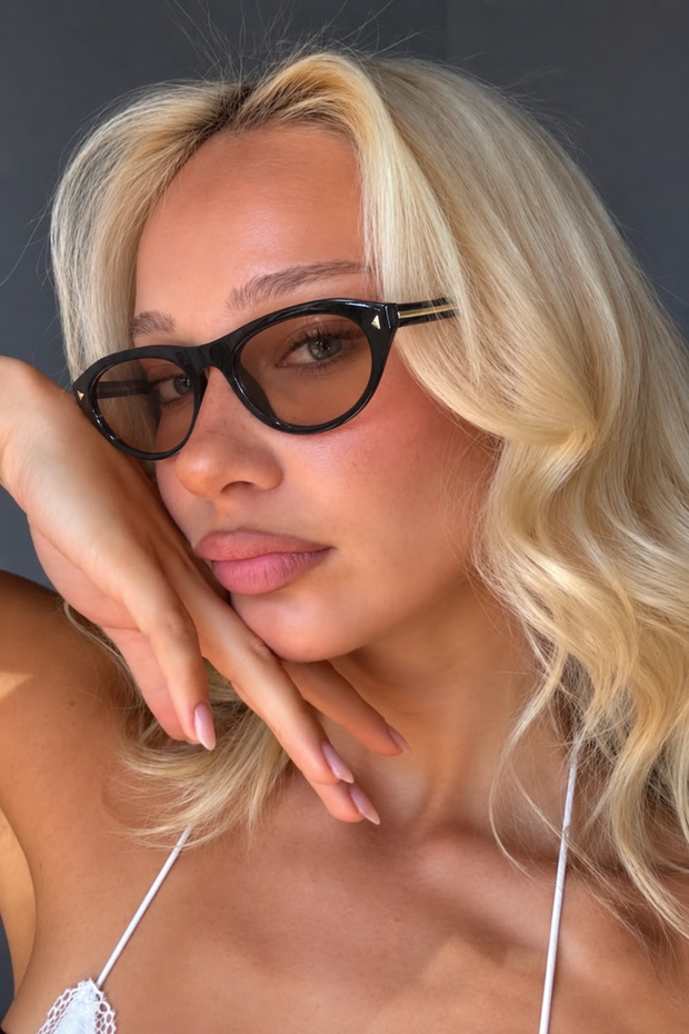 Women's Pera Sunglasses Uv400 Black Nude