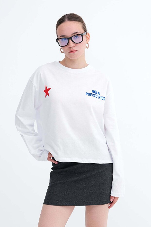 Printed Long Sleeve T-Shirt B9073