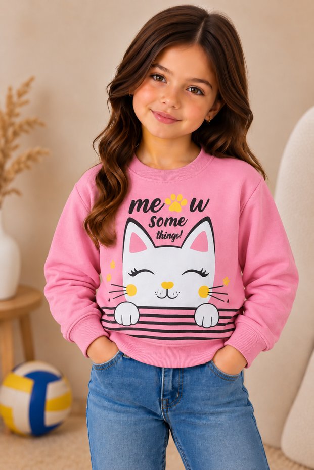2 Strings Quality Girl's Sweatshirt (SIZE 1 GREAT GERMAN YOU RECOMMEND)