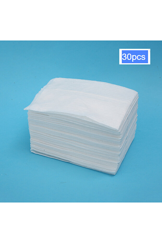 30pcs WHITE 1 Pack Dust Removal Paper, Disposable Mopping Cloth For Floor Cleaning, For Pet Hair Mop
