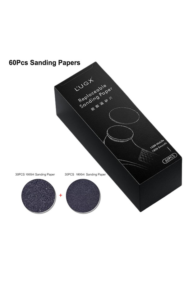 LG628 Sandpaper Electric Foot Callus Remover Adjustable Speed 115° Angled Design 8N.cm High Torque F