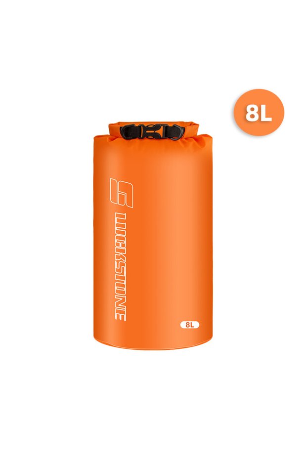 Orange-8L 3/8/12/15/25/35/75L Waterproof Dry Bag Sack Ultralight Drifting Swimming Clothes Storage B