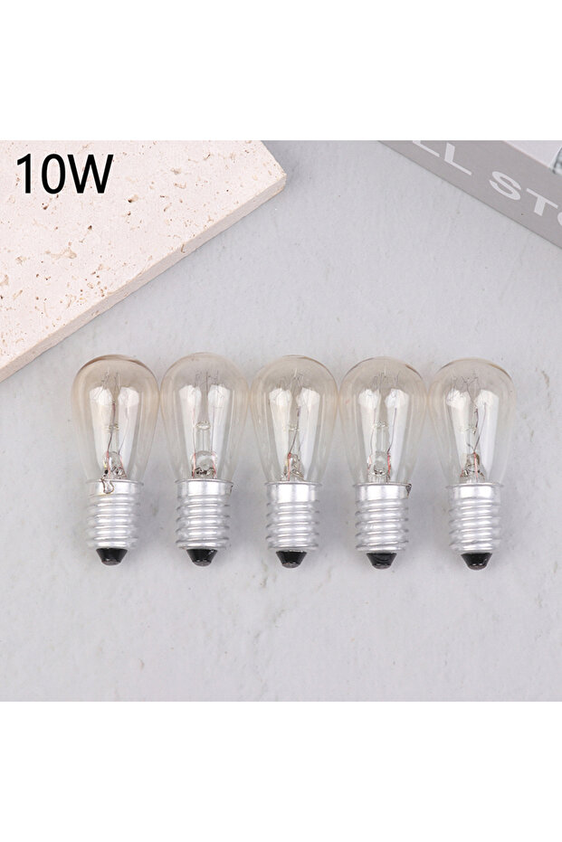 10W 〔YY32〕5Pcs E14 Salt Lamp Globe Bulb 10/15/20/25W 220V-230V Incandescent Bulbs Refrigerat