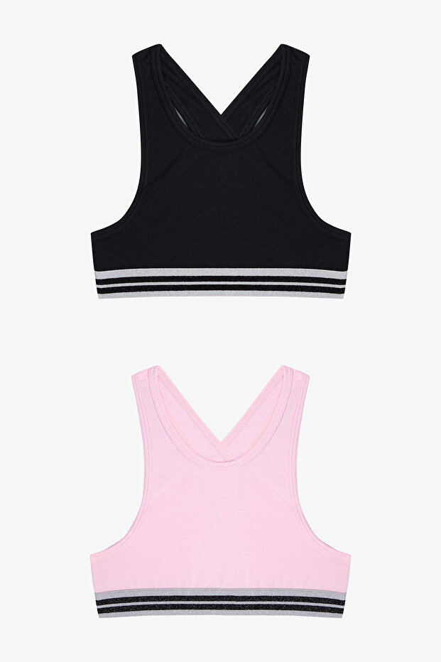 Girl's Glitter 2-Pack Sports Top