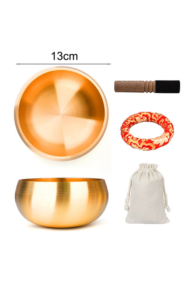 13cm Sanskrit Bowl Nepal Tibet Buddha Tibetan Singing Bowl Yoga Meditation Chanting Bowl Brass Chime