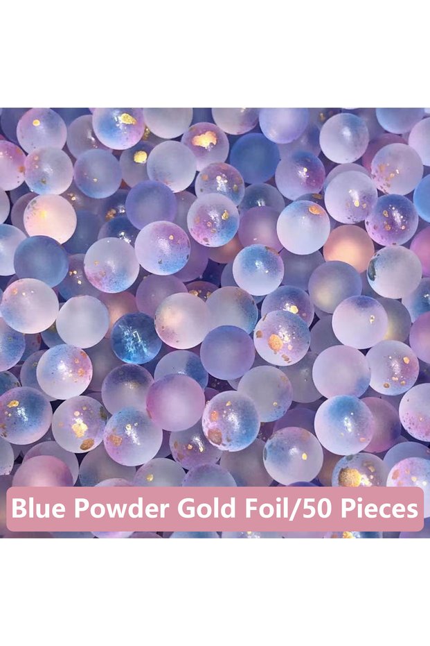 Pink Blue Fish Tank Frosted Glass Beads, Small Fish Tank Landscaping Supplies, Micro Landscape Ecolo