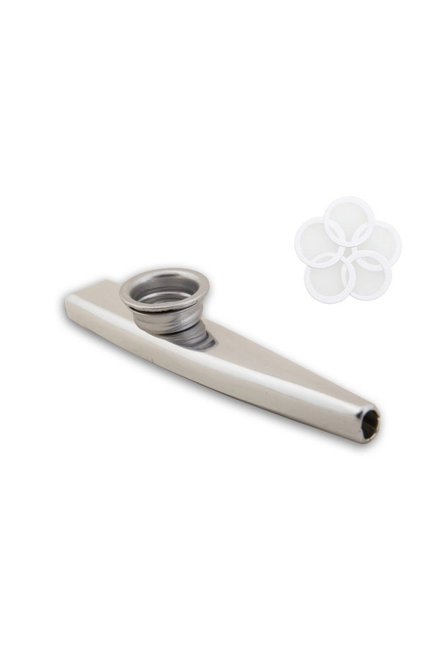 Silver Kazoo IRIN Kazoos with Kazoo Flute Diaphragms Mouth Metal Kazoos Ukuleles Guitar Companion St