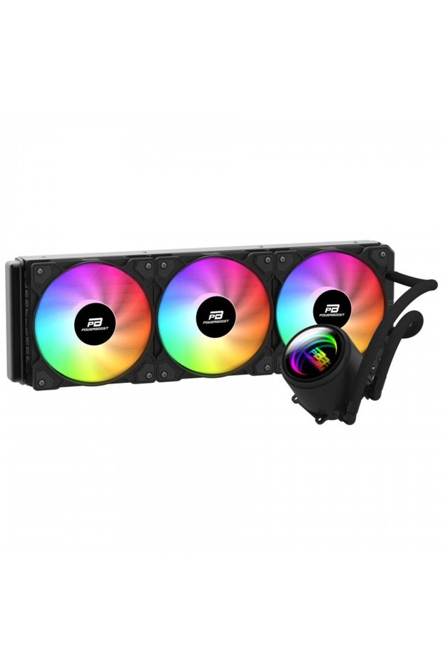 Powerboost Circle 360B Led 360mm Am5/1700P Black Processor Liquid Cooler