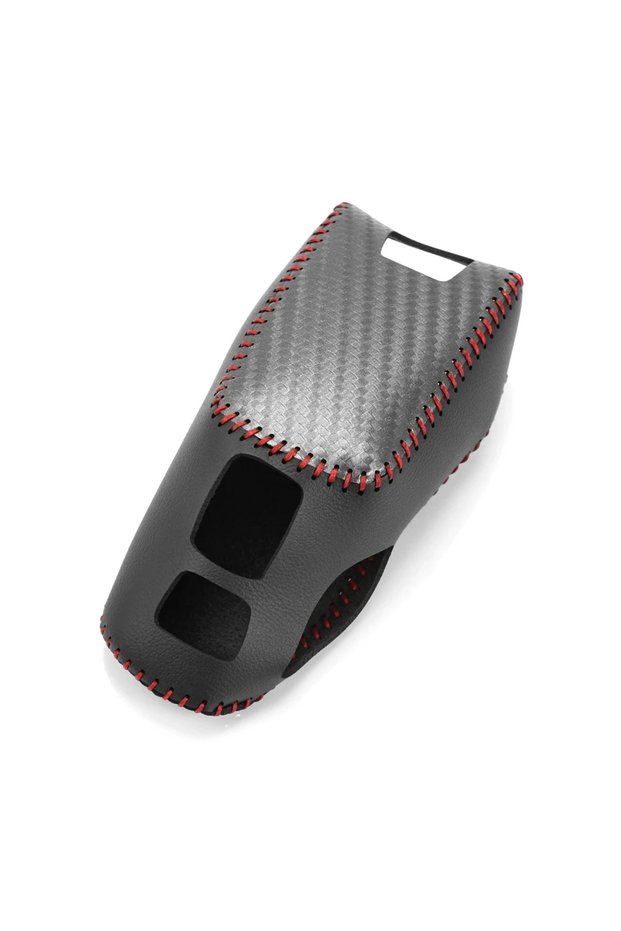Red PU Leather Car Gear Shift Cover Shifter Lever Stick Cover for Peugeot 2008 4008 3008 5008 508 40