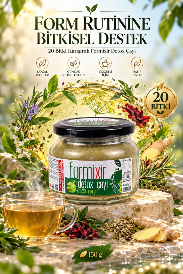 Formixir Detox Çayı 20 Bitki Karışımı 150 gr