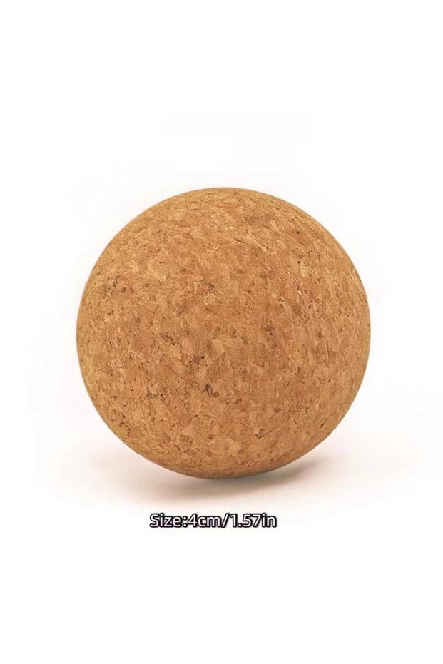 4CM Cork Massage Ball Back Massage Foot Massager Yoga Ball Tension Release Therapy Myofascial Ball R