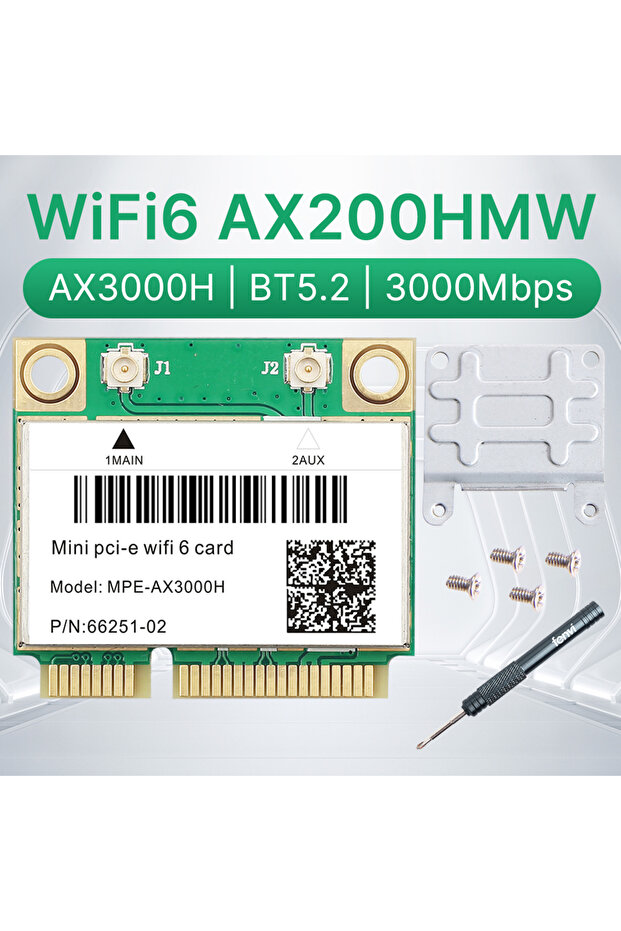 MPE-AX3000H Wifi 6 AX200HMW 3000Mbps Wireless Wifi Card Bluetooth 5.2 802.11ax/ac AX3000H Dual Band